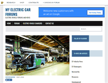 Tablet Screenshot of myelectriccarforums.com
